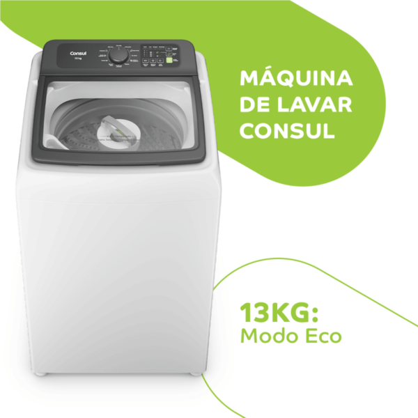 Máquina de Lavar Consul 13 kg Branca com Modo Eco - CWN13AB - Image 13