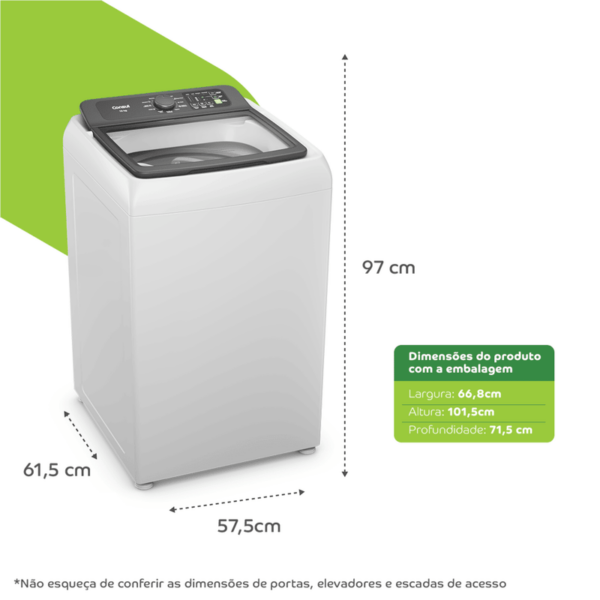 Máquina de Lavar Consul 13 kg Branca com Modo Eco - CWN13AB - Image 12