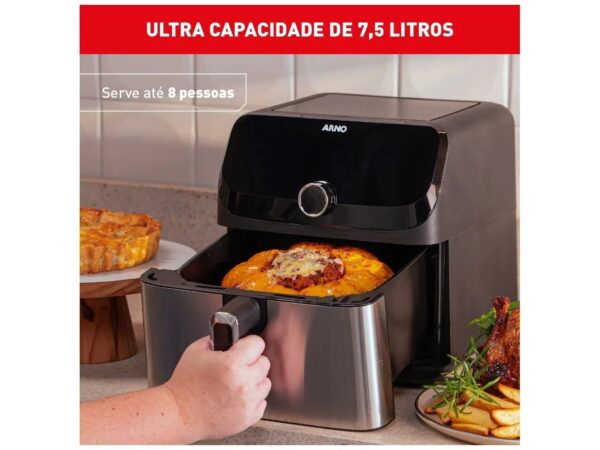Air Fryer Arno Expert Maxxi AFD7 com Timer Inox 7,5L - Image 7
