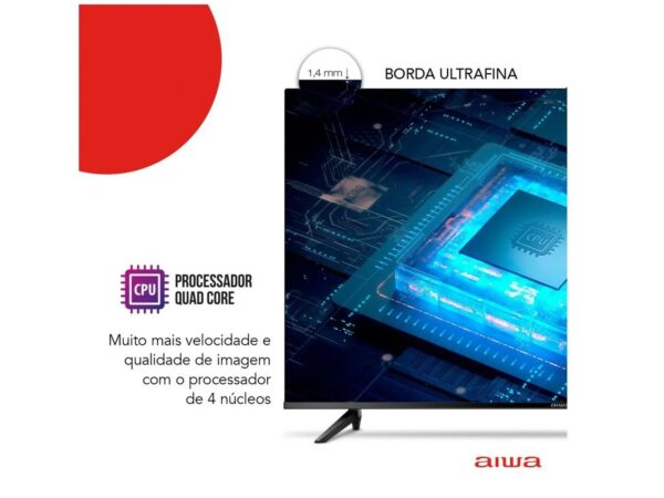 Smart TV 43” Full HD D-LED AIWA IPS Wi-Fi - Bluetooth Google Assistente 2 HDMI 2 USB - Image 3