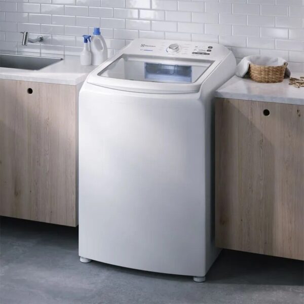 Máquina de Lavar Electrolux 17kg Branca Essential Care com Cesto Inox e Jet&Clean (LED17) - Image 6