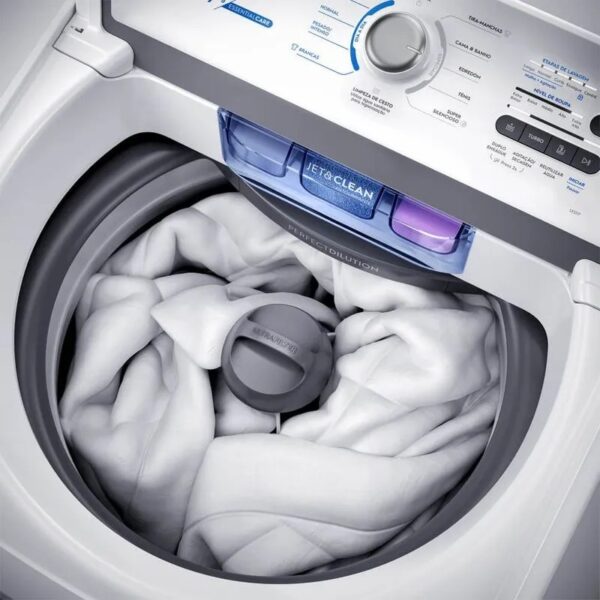 Máquina de Lavar Electrolux 17kg Branca Essential Care com Cesto Inox e Jet&Clean (LED17) - Image 9