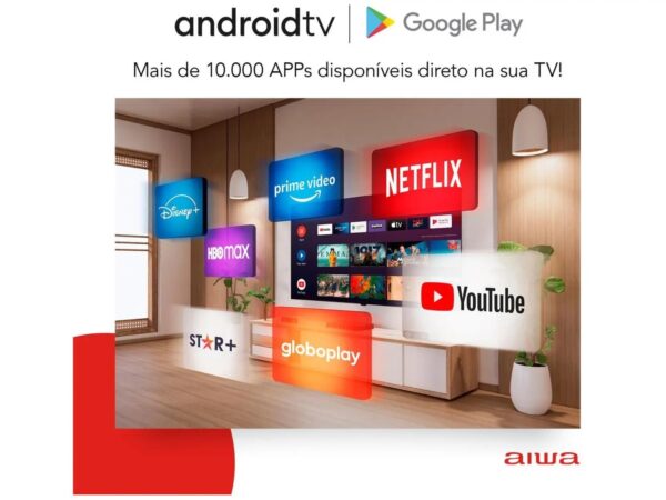 Smart TV 43” Full HD D-LED AIWA IPS Wi-Fi - Bluetooth Google Assistente 2 HDMI 2 USB - Image 5