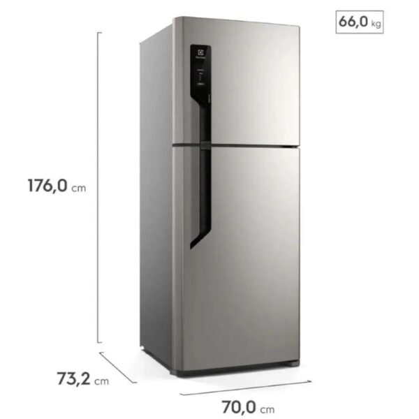 Refrigerador / Geladeira Electrolux TF70S 431L 2 Portas Frost Free Auto Sense Duplex Inox - Image 5