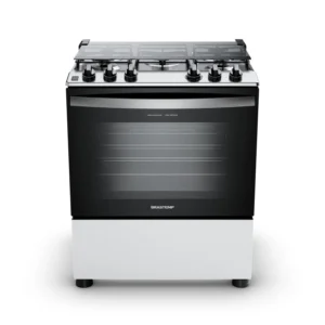 Fogão Brastemp 5 Bocas Mesa Inox BFS5NDB Branco Bivolt