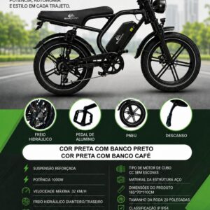 Bicicleta Eletrica V20 Ultra Emovix