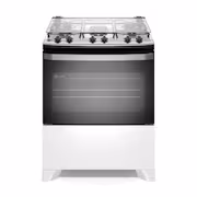 Fogão Brastemp 5 Bocas Mesa Inox BFS5NDB Branco Bivolt