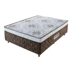 Cama Box Casal Molas Ensacadas 100% Poliéster 59cm X 138cm Plennus América Colchões