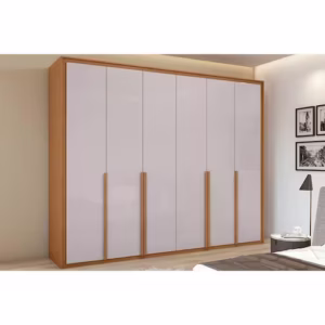 Guarda Roupa Casal 6 Portas E 6 Gavetas Imperatore Amêndoa-off White