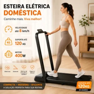 Esteira Elétrica Compacta Dobrável Silenciosa Para Treino Doméstico Esteira Soarfly 1 a 14km