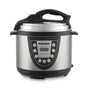 Panela de Pressão Elétrica Digital Midi Itatiaia 5L 220V 900W Inox Preto