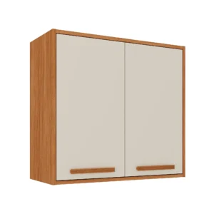 Armário Aéreo Itatiaia Canela 70 cm 2 Portas Cinamomo e Off White