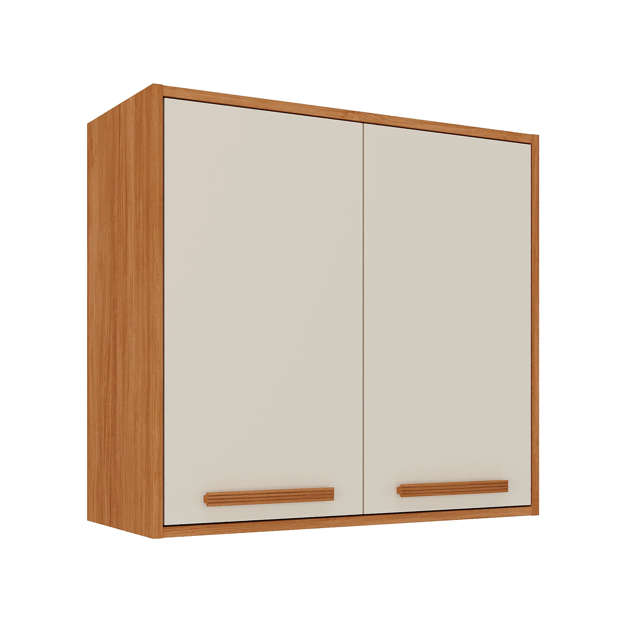 Armário Aéreo Itatiaia Canela 70 cm 2 Portas Cinamomo e Off White