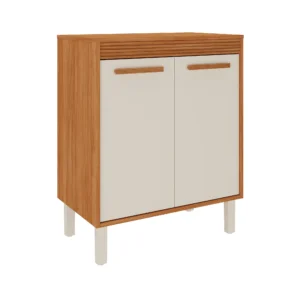 Balcão de Cozinha Itatiaia Canela 70 cm 2 Portas Cinamomo e Off White