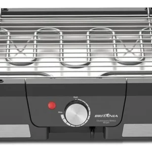 Churrasqueira Elétrica Britânia Bcq40 Menos Fumaça Cor Preto 1500W