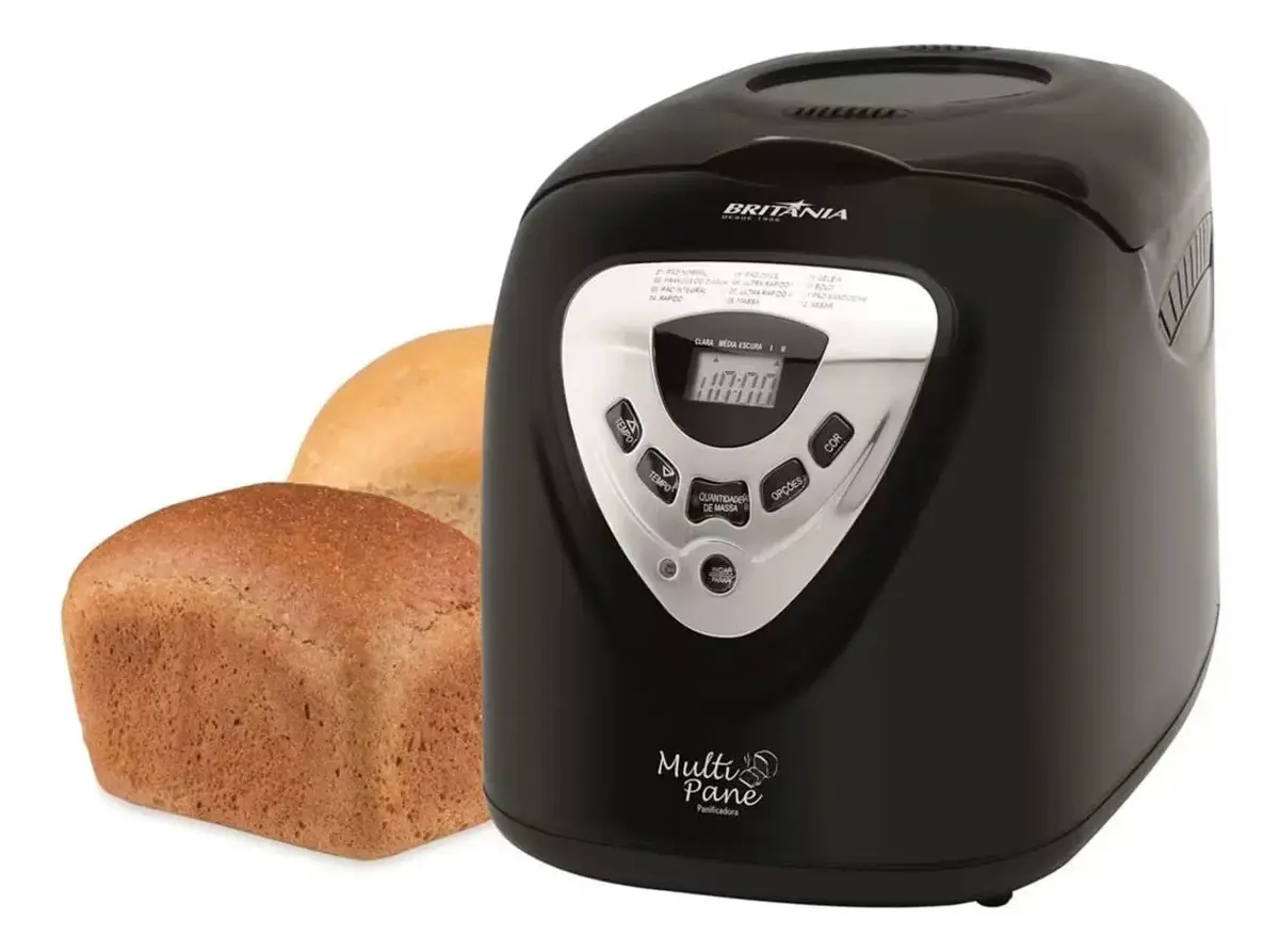 Panificadora Multipane 12 Programações Com Função Timer e Antiaderente Potência de 550 W Cor Preto Britânia - Imagem 4