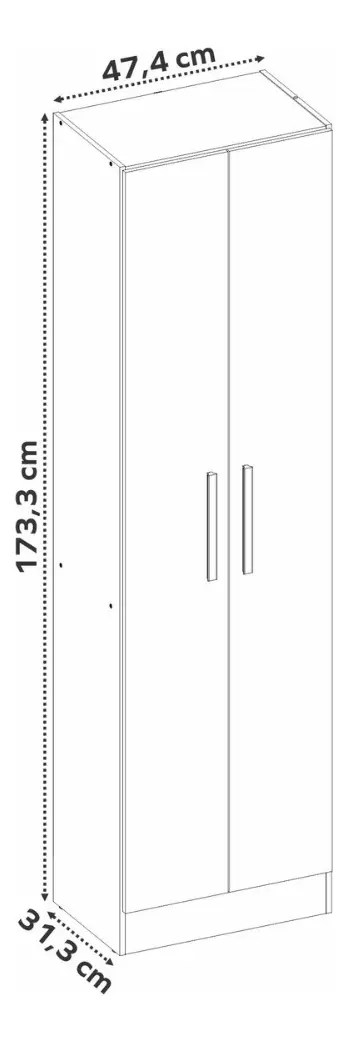 Armário Multiuso 2 Portas Nt 4045 Notável Móveis - Imagem 3