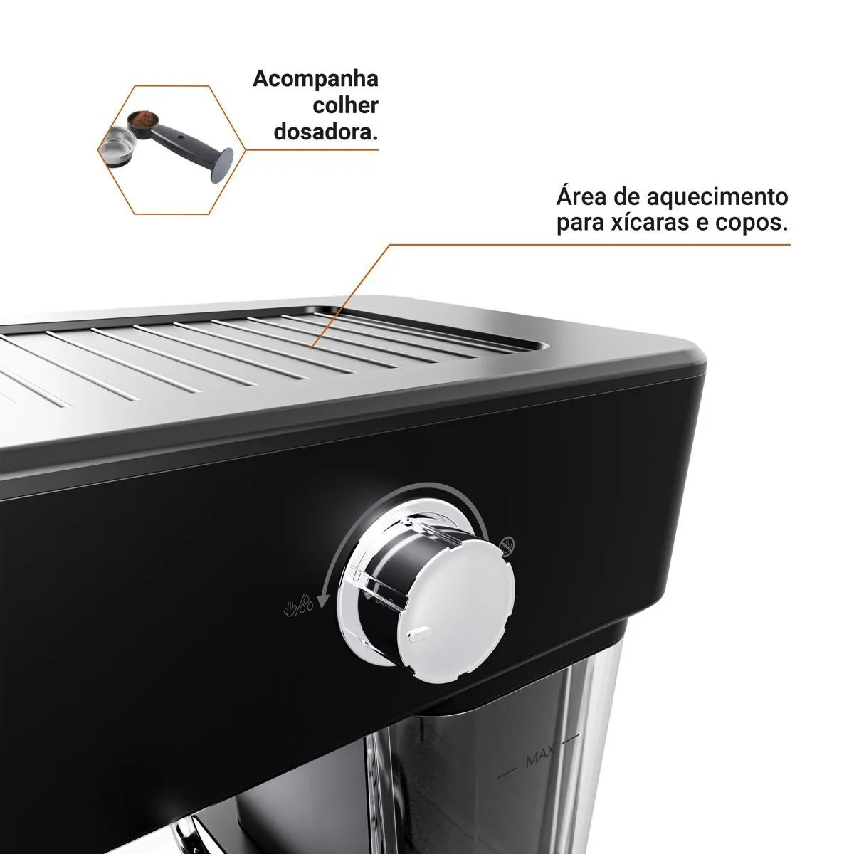 Cafeteira Expresso Philco 1,2L 20 Bar 950W PCF04A - Imagem 5