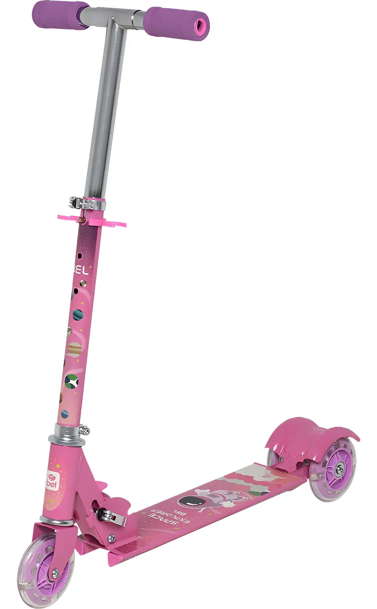 Patinete Infantil 3 Rodas Fly Rosa Bel Rosa