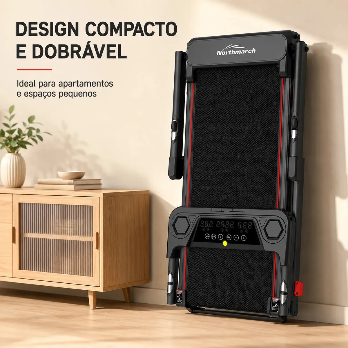 Esteira Elétrica Northmarch RS7 com Bluetooth, Dobrável e Amortecimento, para Treino Residencial - Imagem 5
