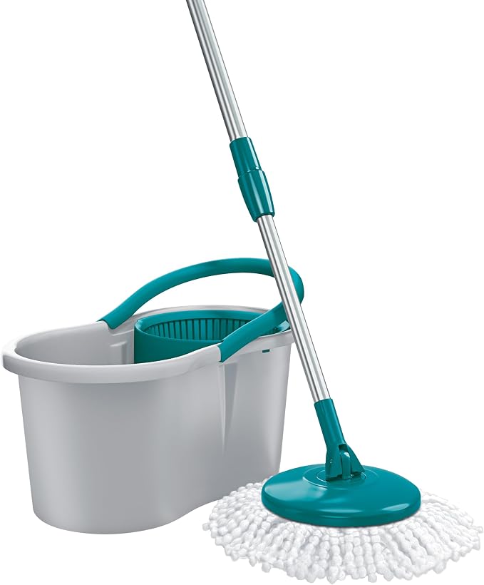 Mop FIT Giratório com 2 refis microfibra, balde com 8 litros, MOP5010, Flash Limp - Verde - Imagem 2